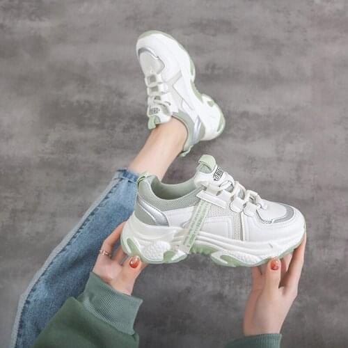 2020 New Women Shoes Spring New Womens Shoes Flat Platform Sports Shoes Female Wisdom Shoes Women Sneakers korean style women