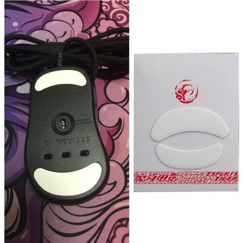 New Arrival 1 set/pack Enhanced Tiger Gaming Mouse Skates Feet For VAXEE ZYGEN NP-01 White Glides Curve Edge Enhanced