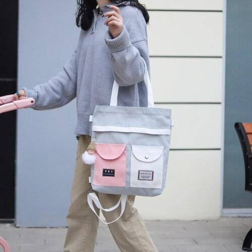 New Candy Colors Buckle Lovely Backpack Fashion Cow Pendant Female Student Schoolbag Teenage Girl Waterproof Backpack Bag New