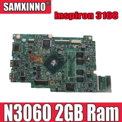 Original Laptop motherboard For DELL Inspiron 3168 Core SR2KN Celeron N3060 2GB Ram Mainboard 15298-1 CN-09TWCD 09TWCD
