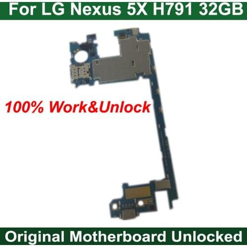 HAOYUAN.P.W Full Work Original Unlocked Electronic Motherboard Circuits Panel for LG Nexus 5X H791 32GB Global Firmware