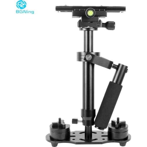 BGNing Portable S60 Mini Handheld Stabilizer Anti-shake Video Camera Steady Head Camera Holder Digital Camera Mount for DSLR