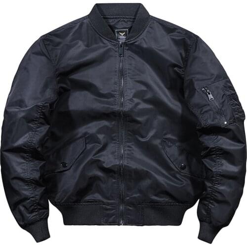 Fashion Classic Casual MA1 Pilot Jackets Mens Air Force Baseball Jacket Uniform Bomber Coat