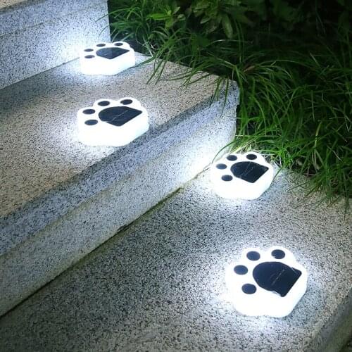 Dropshipping Solar Bear Paw Light Outdoor Solar Sensor Lamp Garden Underground Light Decoration Light For Party Lawns Patio Yard