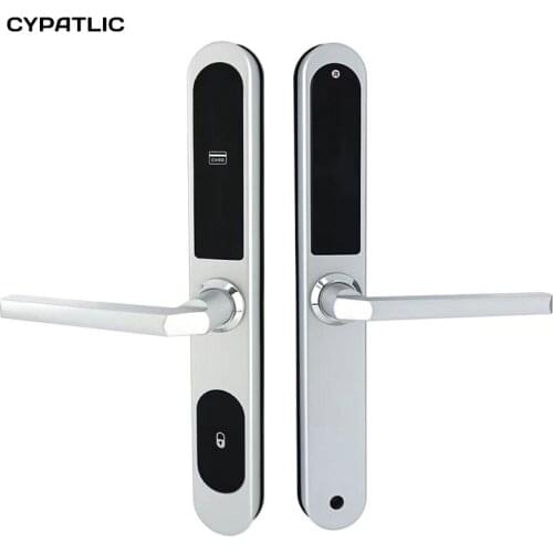 RFID room key hotel digital entrance metal door lock swipe card with 3585 Mortise