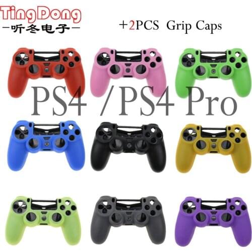 Silicone Analog Joystick Thumbstick Grip Caps Protective Skin Cover Case For Sony Playstation Dualshock 4 PS4 Controller Gamepad