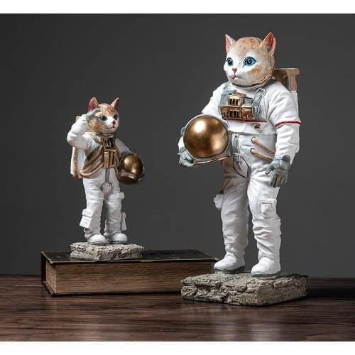 Nordic Creative Astronauts Astronaut Ornaments Modern Minimalist Living Room TV Cabinet Decorations Kitty Furnishings
