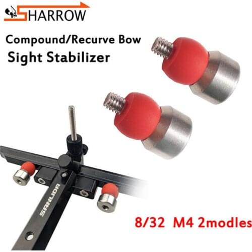1pair Compound/Recurve Bow Sight Stabilizer 8/32 M4 Sight Shock Absorber Damper Shooting Archery Training Hunting Accessories