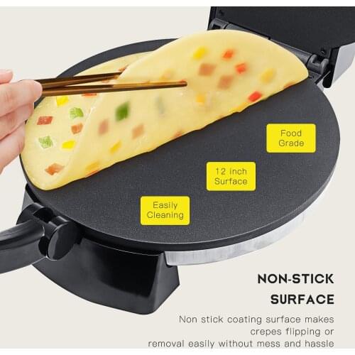 1200W 12inch Pizza Maker Spring Cake Maker Household Electric Cake Stall Spring Roll Machine