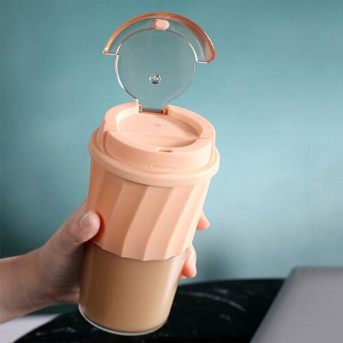 High Quality Fashion 400ml Portable Practical Reusable Coffee Cups Eco Friendly Non-slip Solid Travel Car Mugs Useful Outdoor