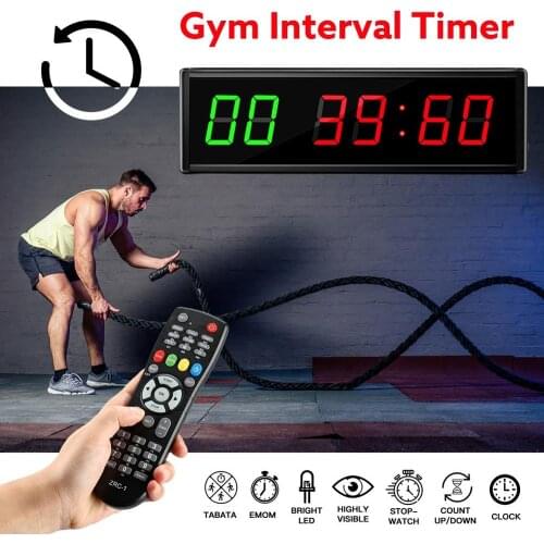 1.5 GYM Crossfit Timer LED Interval Timer Training Time And Rest Time Alternate CountdownCount up As a Stopwatch free shipping