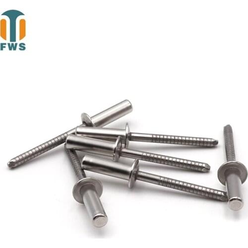 10PCS M3.2*(6-18) mm Stainless Steel countersunk head closed type Mandrel Blind Rivet Nail Pop Rivets for Furniture Car Aircraft