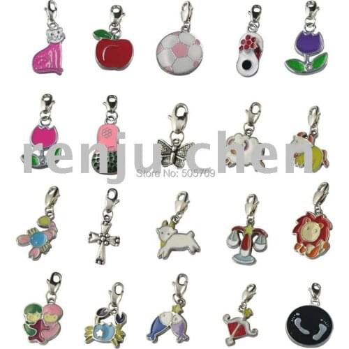 200 pcs mixed styles of enamel charms lovely M19301-19302 Free Shipping