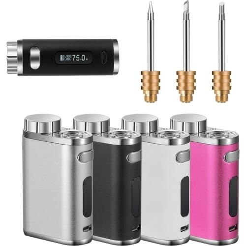 2021 new portable rechargeable soldering iron USB wireless battery soldering iron 1W-75W high power adjustable