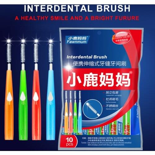 5Pcs/set I Shaped Interdental Brush Denta Floss Interdental Cleaners Orthodontic Dental Teeth Brush Toothpick Oral Care Tool