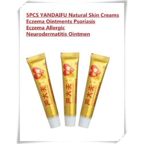 5PCS YANDAIFU Natural Skin Creams Eczema Ointments Psoriasis Eczema Allergic Neurodermatitis Ointmen
