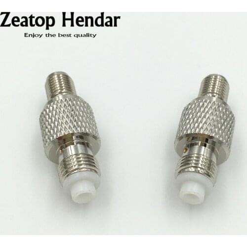 50Pcs Brass SMA Female to FME Female Jack RF Connector Straight Wire SMA-K to FME-K Connector Mini Jack