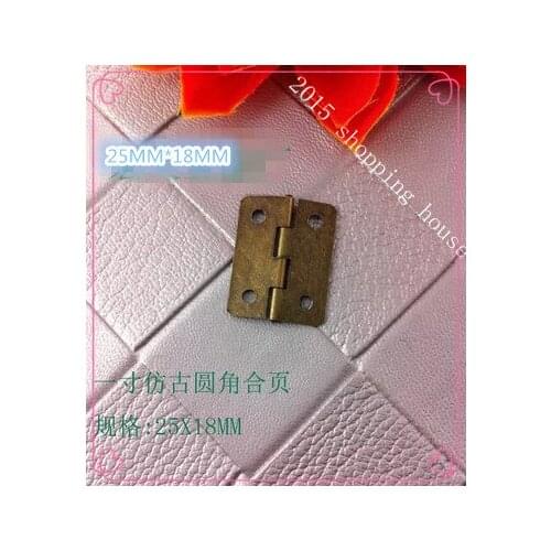 A014 Hardware accessories Wooden packing box accessories small mini hinge rectangular flat sheet 25mm*18mm