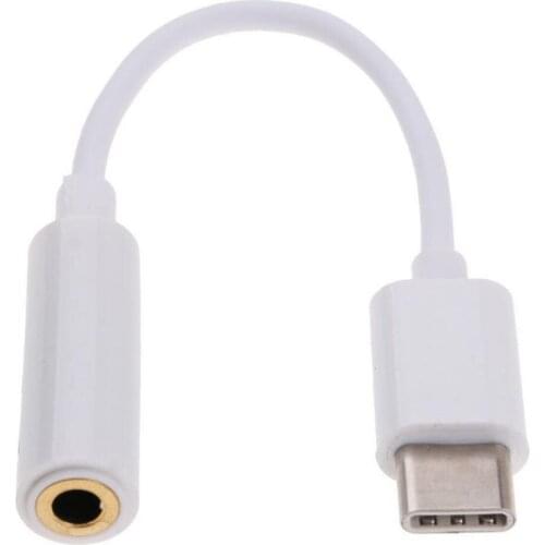 12cm Earphone Adapter USB type-C Male to 3.5mm Headphone Jack Adapter AUX Cable for Le 2/2 Pro/Max 2 Letv LeEco