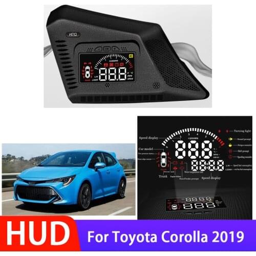 Car High Quality Head Up Display HUD For Toyota Corolla 2019 Electronic Accessories Safe Driving Screen Alarm System