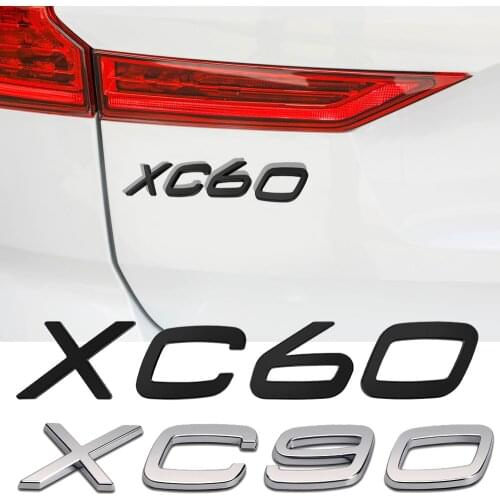 Car Rear Trunk XC60 XC90 AWD Logo Sticker For VOLVO Tail Luggage Number Letter Emblem Decals Car Styling Accessories
