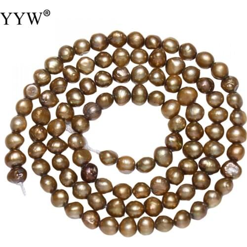 Cultured Potato Freshwater Pearl Beads High Quality 4-5mm Natural Pearls For Necklace Making 15 Inch Strand Fashion Jewerly