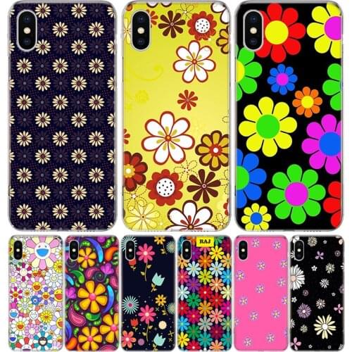 Sun Flower Daisy Phone Case for Apple iphone 11 12 Mini Pro XR X Xs Max 7 8 6 6s Plus 7G 6G 5G 5S 5 SE + Customize Cover Coque