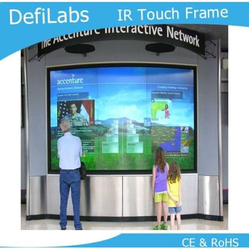 DefiLabs BEST PRICE,fast shipping! 32" IR touch overlay kit/panel/frame,IR touch screen panel with dual touch