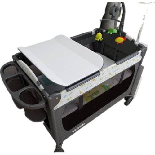 Baby Crib Splicing Bed Portable Folding Baby BB Bed Newborn Bassinet Multifunctional baby playpen bed for kid baby furniture