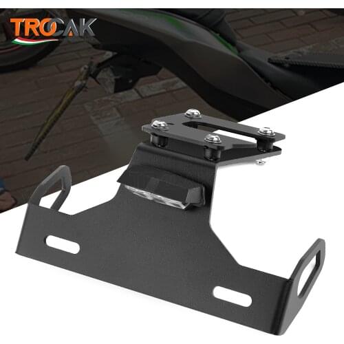 For KAWASAKI Z900 2017-2018 2019 2020 Motorcycle Tail Tidy Fender Eliminator Registration Plate LED Light License Plate Holder
