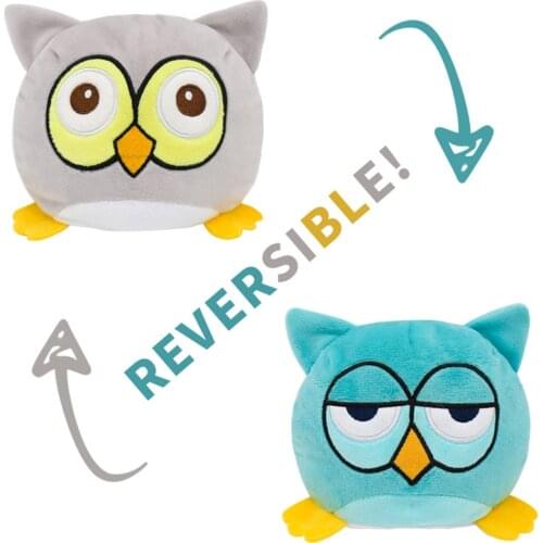 12 Styles Double sided Cat Gato Kids Plushie Plush Animals Tiger Owl Double-Sided Flip Doll Cute Toys Peluches For Pulpos