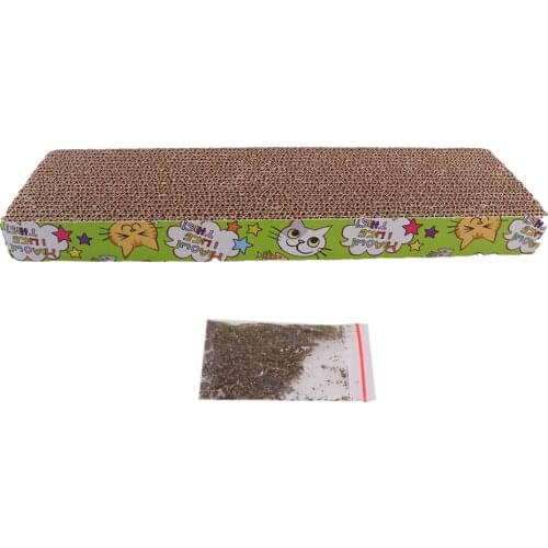 Corrugated Cupboard Cat Scratcher Board Post Scratch Pad Catnip Bed Toy 3 Style