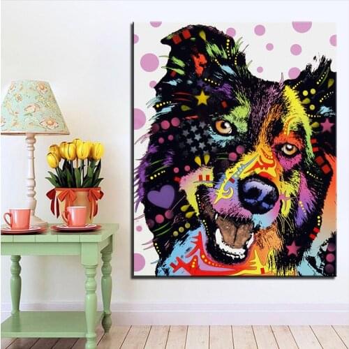 Large size Print Oil Painting Wall painting blossom basset hound Home Decorative Wall Art Picture Living Room paintng No Frame
