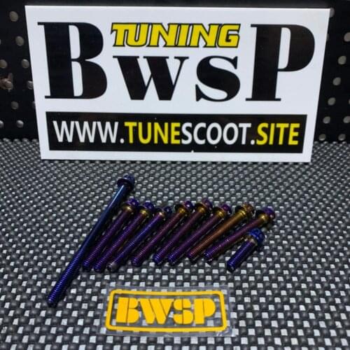 Bolts Kit For DIO50 CVT Clutch Cover Tuning Titanium BWSP Transmission Engine Perfomance Modified Upgrade Parts