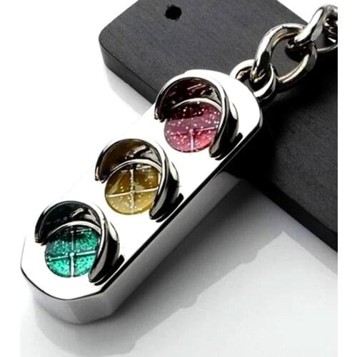 Red And Green Lights Traffic Light Keychain Car Key Chain Male Womens Key Ring Wholesale 1Pcs