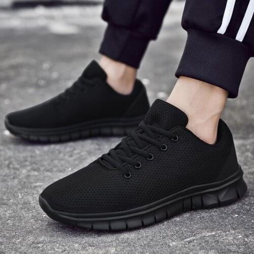 Summer Light Weight Mens Sports Shoes Mens Sneakers Black Sport Shoes Male Running Shoes Lightweight Footwear Training E-999
