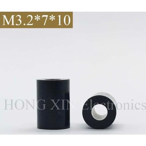【M3.2*7*10】Black ABS Rround spacer standoff Nylon Non-Threaded Spacer Round Hollow Standoff Washer