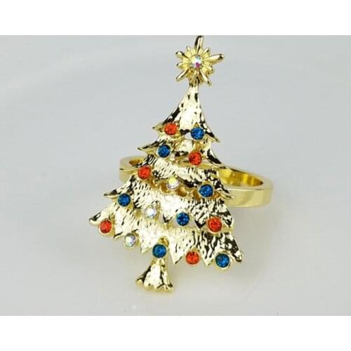 Marious 50pcs/lot crystal Napkin Ring/Wrap Serviette Holder Wedding Party Dinner Christmas Table Decoration Home free shipping