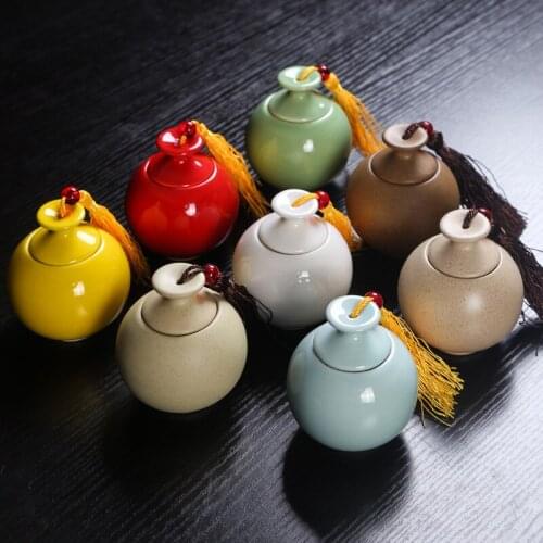 Multi-Function Sealed Ceramic Jars Variety Tea Cans Ceramic Jars Sealed Cans Powder Containers Cans Jars Multicolor Jars