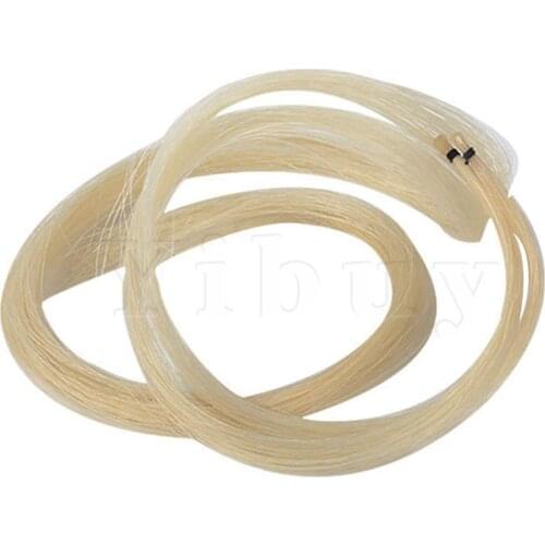 Yibuy 2 Pieces Violin Parts Professional Hose Violin Bow Hair White