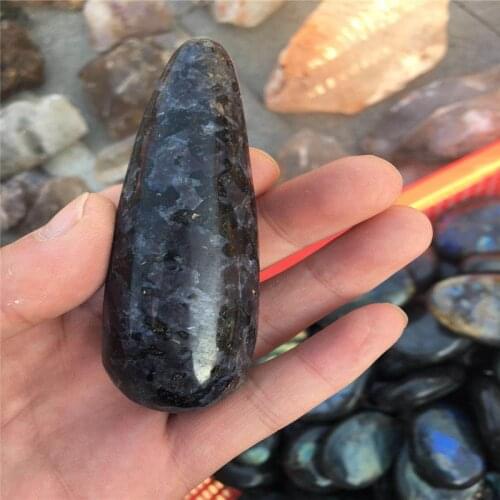 Natural Malagasy mineral colorstone, colorstone massage stick, masturbation tool for women