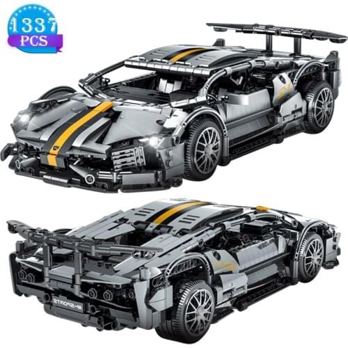 New Creative Famous Racing Car Series Building Blocks Model Bricks Childrens Assembly Diy Toys Birthday Gifts For Boyfriend