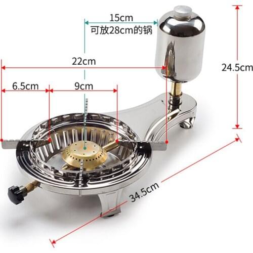 Outdoor Liquid Alcohol Stove Boiled Water Tea Portable Windproof Field Camping Picnic Stove Equipment Supplies