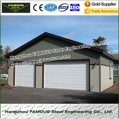 Pre-engineered light steel structure garage for barn storage with 10m*18m*4m