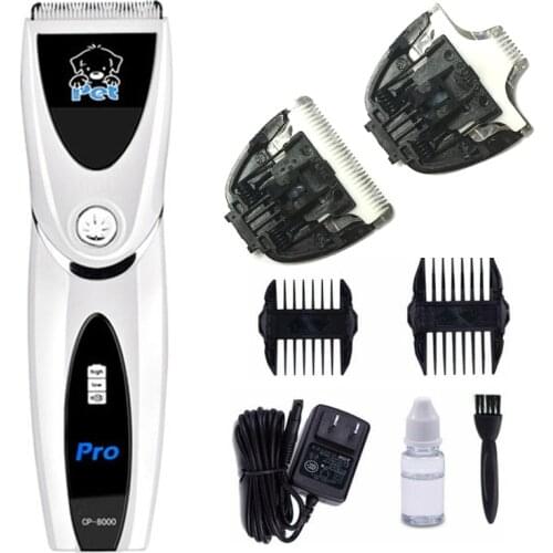 Professional Electric Pet Hair Clipper Styling Carved Cutter Rechargeable Shaver Cat Dog Hair Trimmer Grooming Machine CP8000