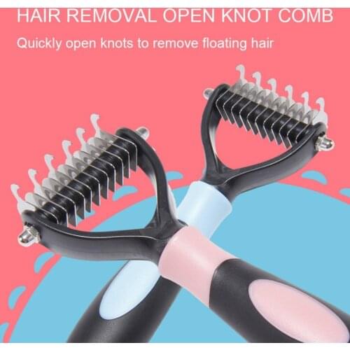 Pet Floating Hair Shedding Comb Pet Dog Cat Brush Grooming Tool Furmins Hair Removal Open Knot Comb For Dogs Cats Pet Supplies