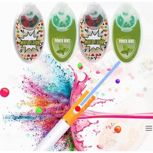 Cigarette Pops Bead 100pcs Mixed Fruit Flavor Mint Flavor Ice Cigar Pop-up Bead Cigarette Mouth Filter Smoking Tool Mens Gift