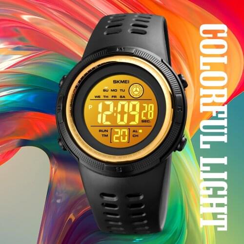 SKMEI Young Fashion Sport Watch Colorful LED BackLight Mens Digital Wristwatches 1773 Countdown Multi-Function Relogio Masculino