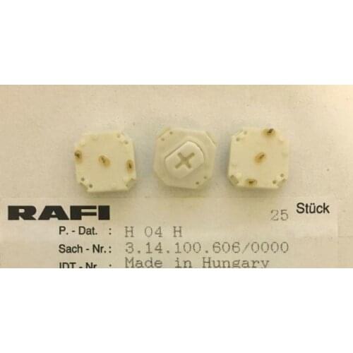 [VK] German RAFI RF15N button 3.14.100.606/0000 3 pin keyboard touch switch indicator 250mA 50V 3N Light welding No light