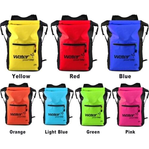25L Waterproof Dry Backpack Sports Canoe Kayak Surfing Rucksack Storage Bag Men Women Swimming Fitness Beach Ocean Bag
